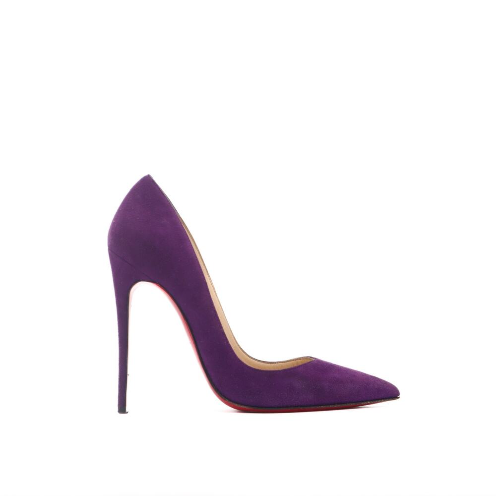 Christian Louboutin So Kate 120 Purple Suede Stiletto Pumps 36